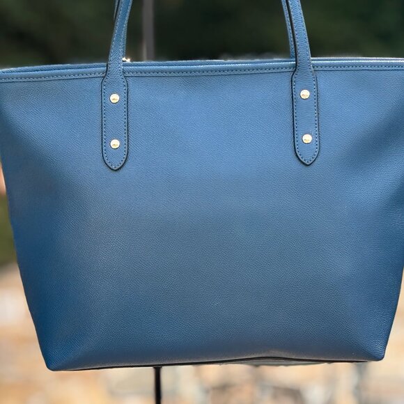 Coach Blue Tote Bag F58846 - Picture 3 of 10